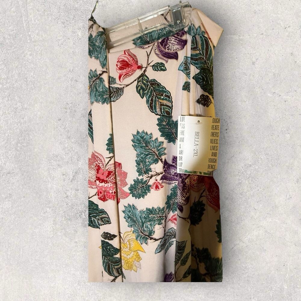 Lularoe Bella Wrap Skirt 2XL NWT Floral Ruffle Casual Skirt - Picture 2 of 5